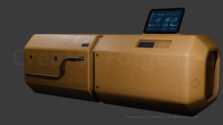 Industrial Generator - Game Ready - 4K PBR